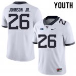 Youth West Virginia Mountaineers NCAA #26 Justin Johnson Jr. Gold Authentic Nike Stitched College Football Jersey UW15P51EW